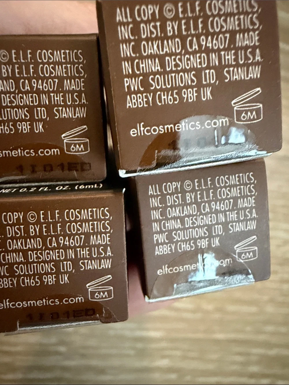 e.l.f. 16HR Camo Concealer - Rich Cocoa- bundle of 4
